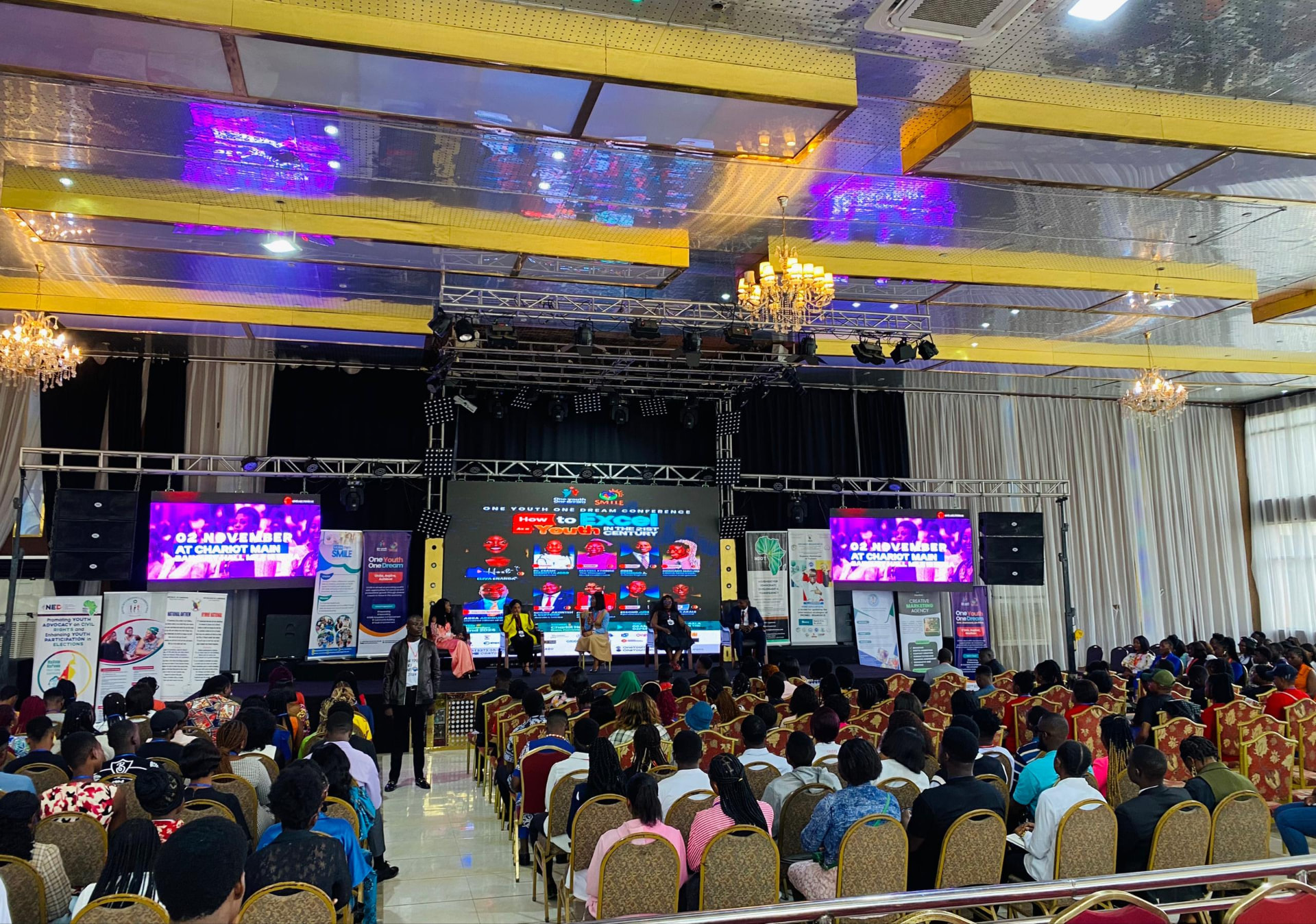 Wide view of the OYOD conference hall